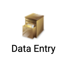 An icon of the data entry app