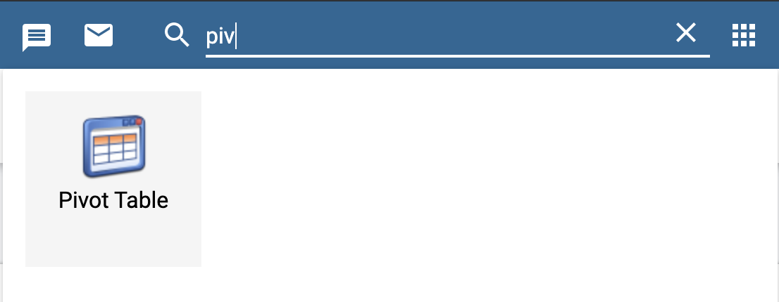 Searching Pivot Table App